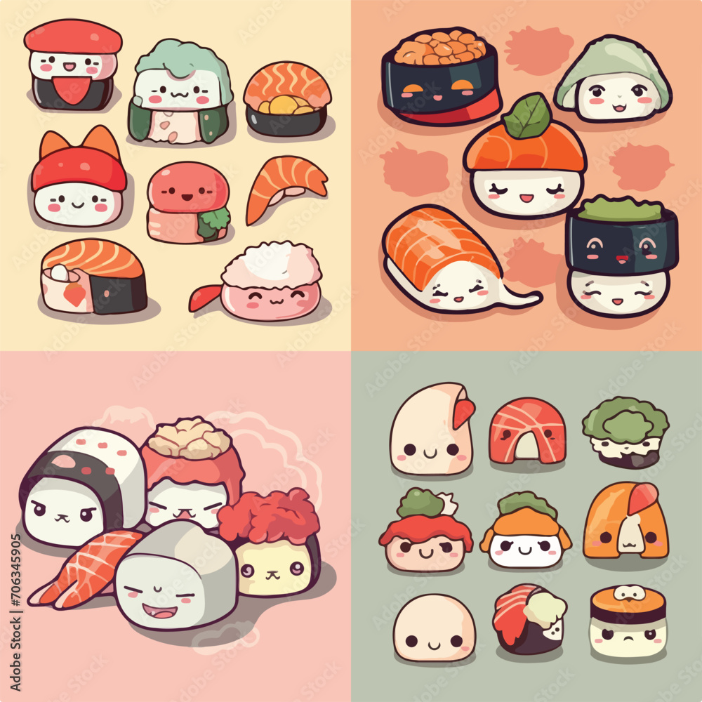 Sushi Delight Vector Illustration Sushi Delight Vector Illustration
