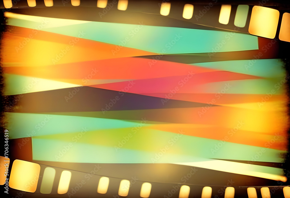 Background of retro film overly, image with scratch, dust and light leaks