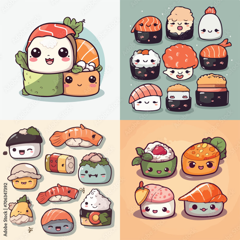 Sushi Delight Vector Illustration Sushi Delight Vector Illustration