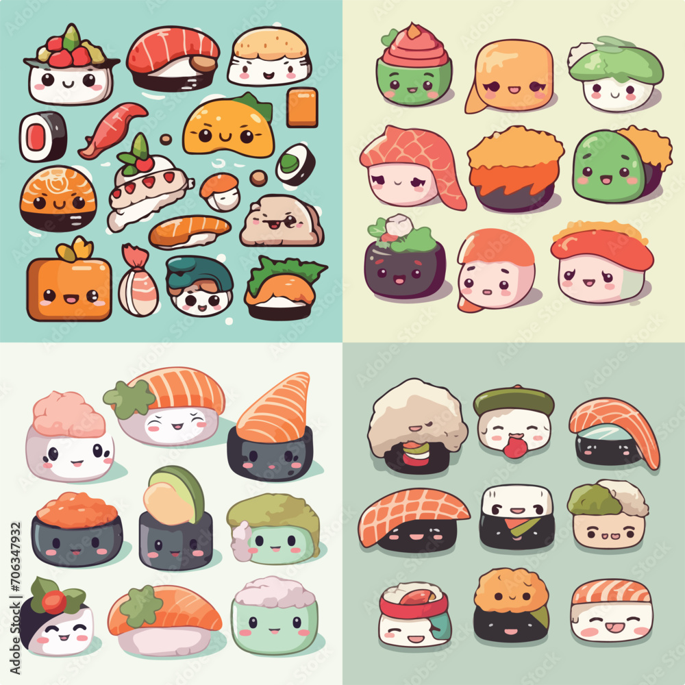 Sushi Delight Vector Illustration Sushi Delight Vector Illustration