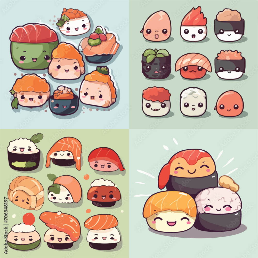 Sushi Delight Vector Illustration Sushi Delight Vector Illustration