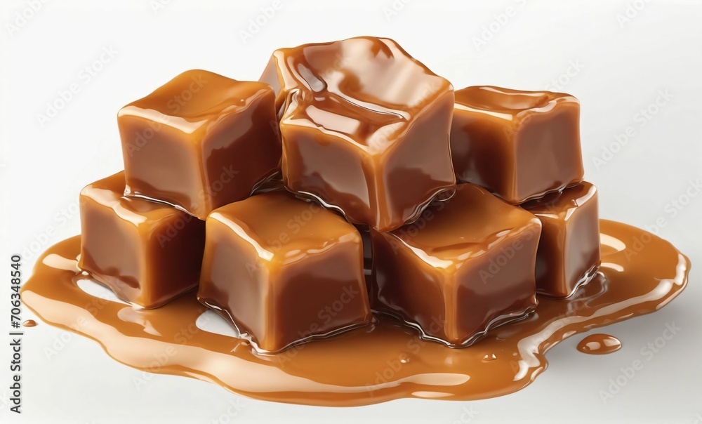 Caramel sauce or syrup splashes with toffee. Caramel sauce or syrup splashes with toffee.