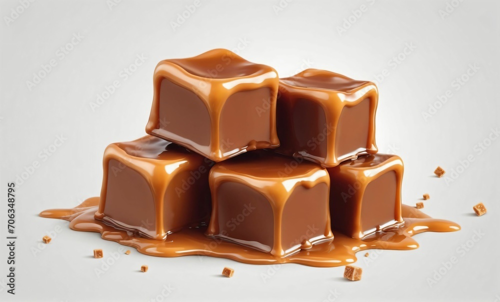 Caramel sauce or syrup splashes with toffee. Caramel sauce or syrup splashes with toffee.