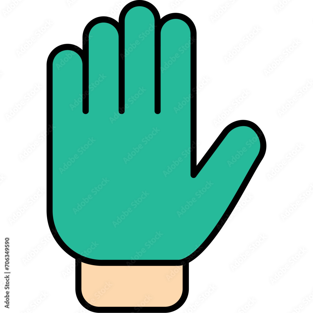 Fototapeta premium Gloves Icon
