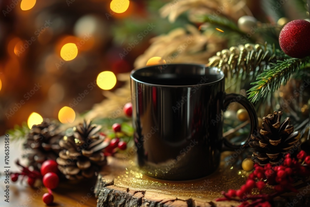 A cup of coffee sitting on top of a wooden table. Perfect for coffee lovers and cafe scenes A cup of coffee sitting on top of a wooden table. Perfect for coffee lovers and cafe scenes