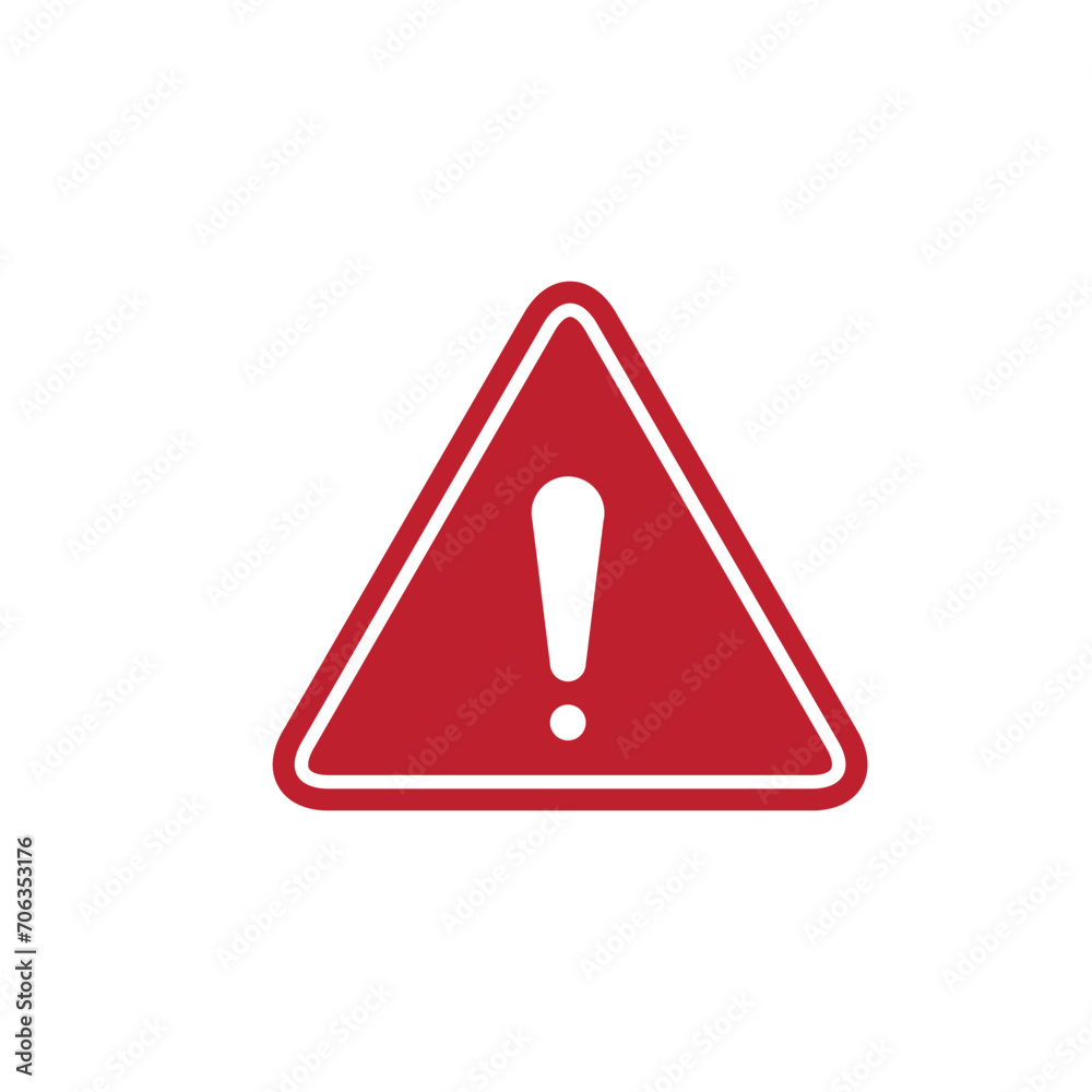 Warning stamp icon vector logo design template Warning stamp icon vector logo design template