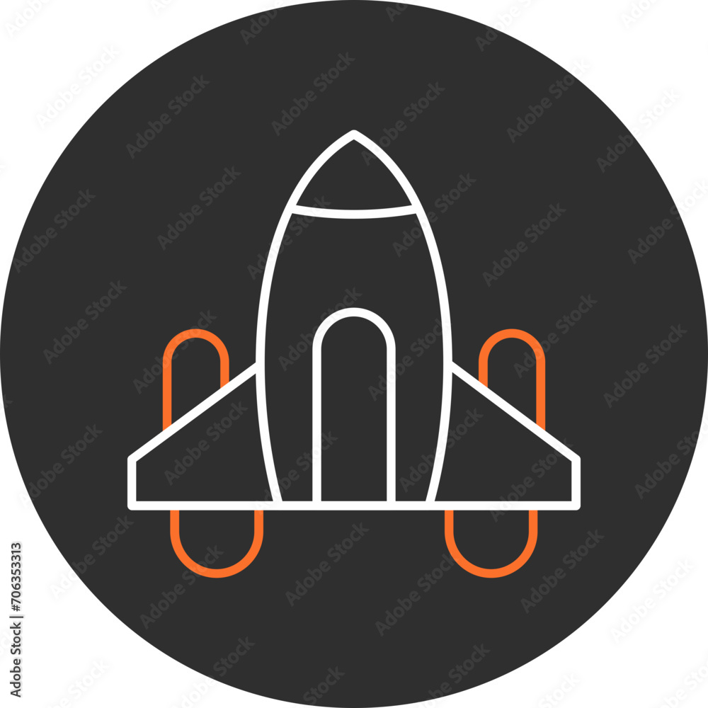 Obraz premium Spaceship Icon