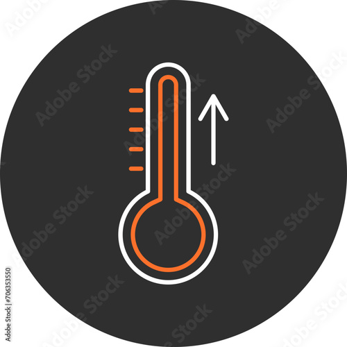 Rising Temperature Icon