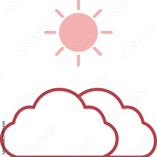 Clouds And Sun Icon