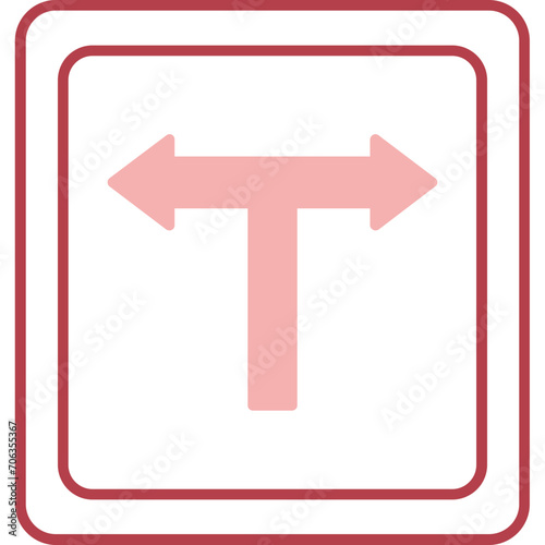 Free Download T Junction Icon - GFXLoad