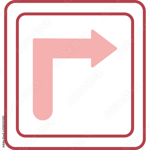 Free Download Turn Right Icon - GFXLoad