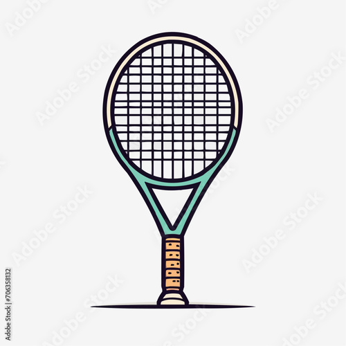 tennis racket and ball