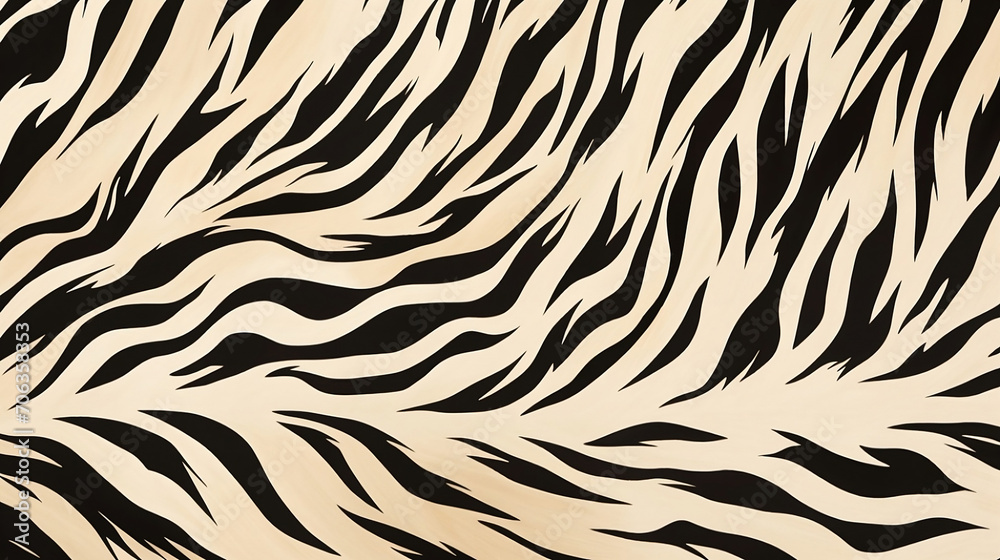 Black and white zebra pattern background, in the style of irregular organic forms, dark black and light beige, bold strokes, minimalist textiles, elongated figures, bone, strip painting Black and white zebra pattern background, in the style of irregular organic forms, dark black and light beige, bold strokes, minimalist textiles, elongated figures, bone, strip painting