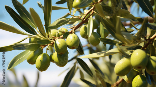 太陽を浴びるオリーブの樹 olive tree and sunshine