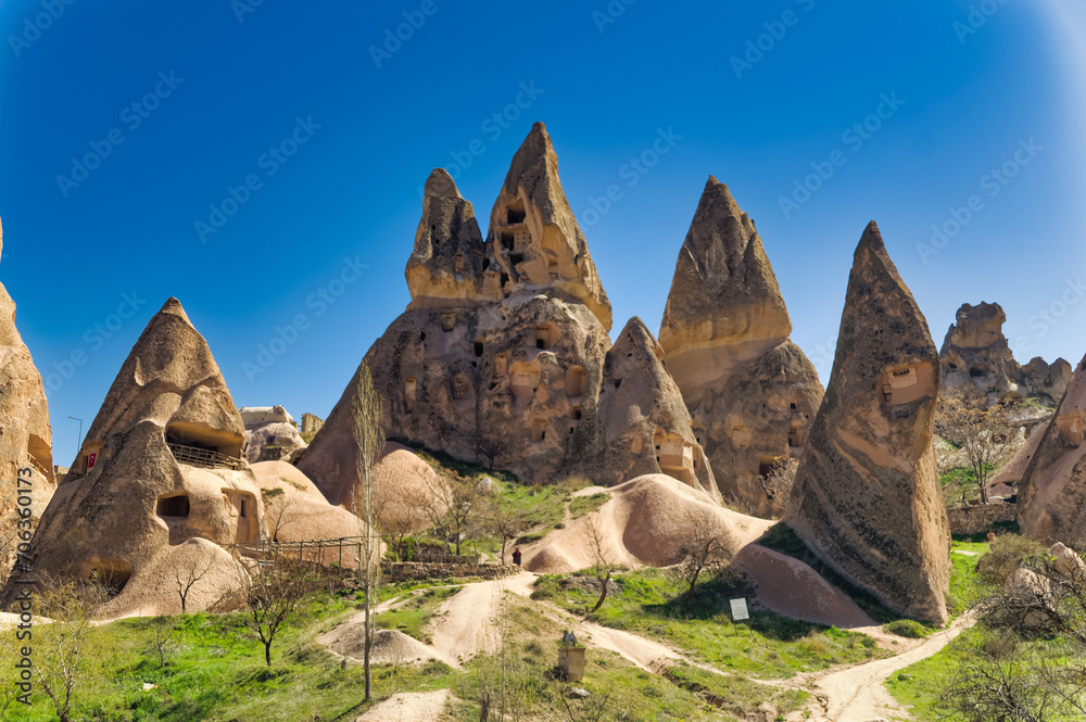 Sightseeing during visit to Cappadocia, Turkey.