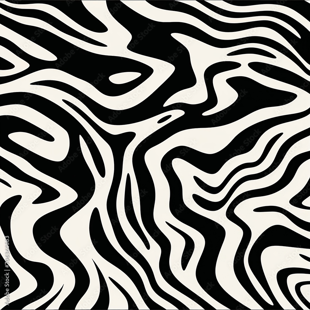 Black and white zebra pattern background, in the style of irregular organic forms, dark black and light beige, bold strokes, minimalist textiles, elongated figures, bone, strip painting, 1:1 Black and white zebra pattern background, in the style of irregular organic forms, dark black and light beige, bold strokes, minimalist textiles, elongated figures, bone, strip painting, 1:1