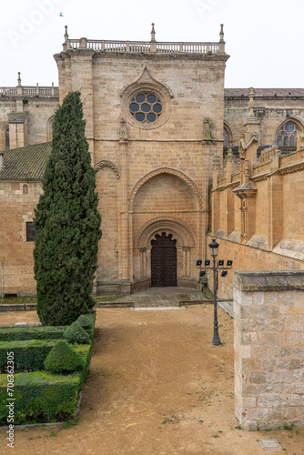 Cathedral of the city of Ciudad Rodrigo at sunset, Salamanca, Castilla y León, Spain. photo