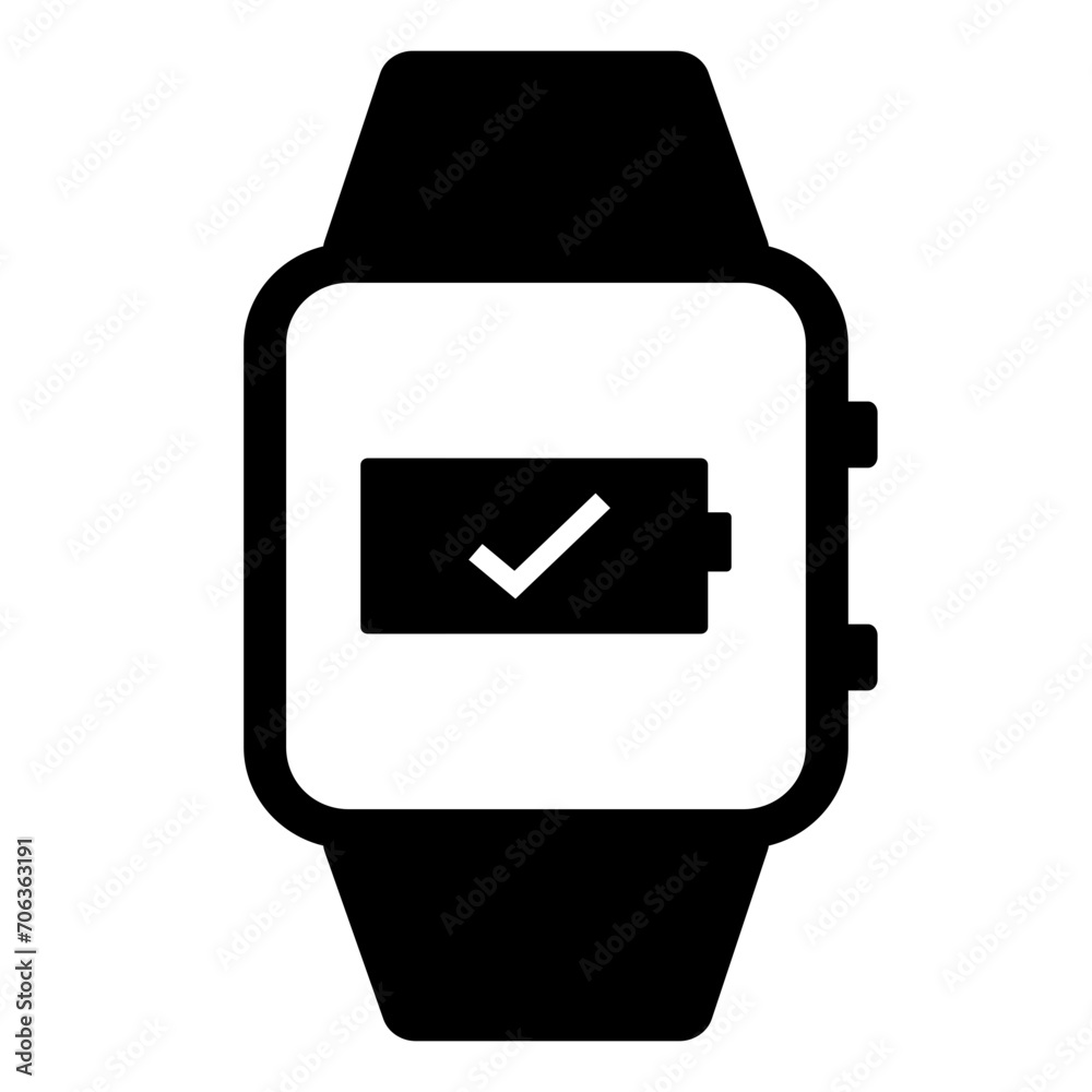 Smartwatch Battery Filled Icon | Charging Complete Successfully| Mobile Battery