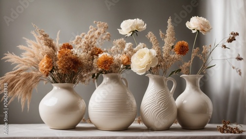 Obraz na płótnie flowers in vase w salonie