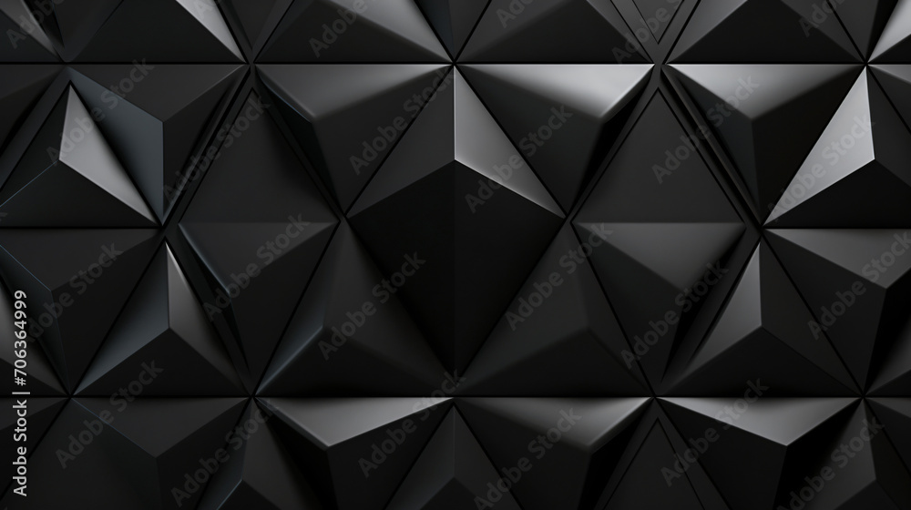 Polished Semi gloss Wall background with tiles. Triangle - obrazy, fototapety, plakaty 