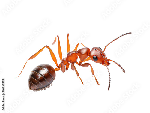 a close up of an ant