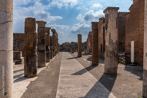 Views around Pompeii ruins, Italy, europe