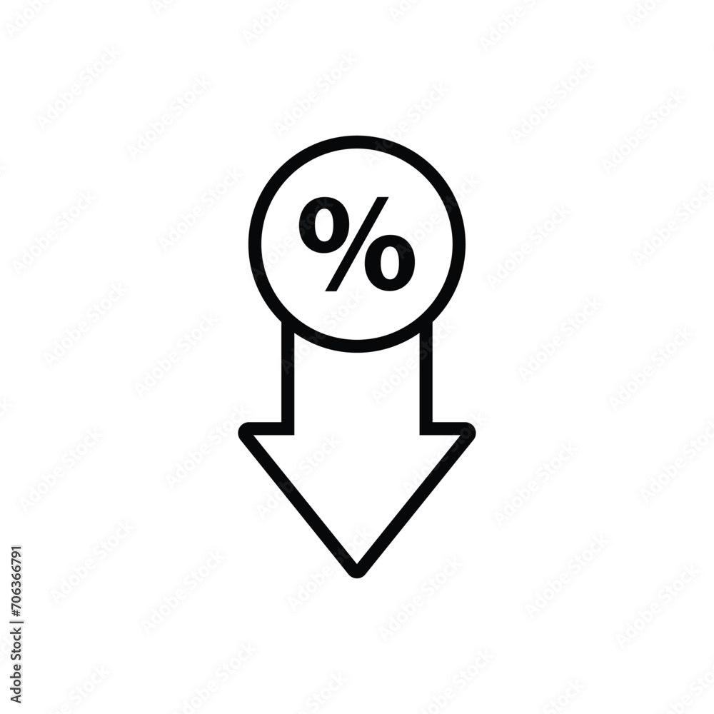 percent done - vector icon Interest rate icon percent done - vector icon Interest rate icon