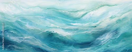 Abstract water ocean wave  aquamarine  turquoise  teal texture