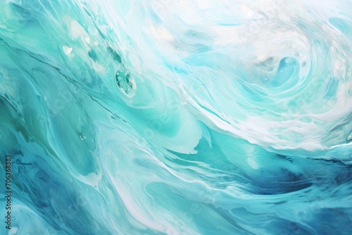 Abstract water ocean wave, aquamarine, turquoise, teal texture