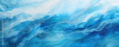 Abstract water ocean wave, azure, cobalt, sapphire texture