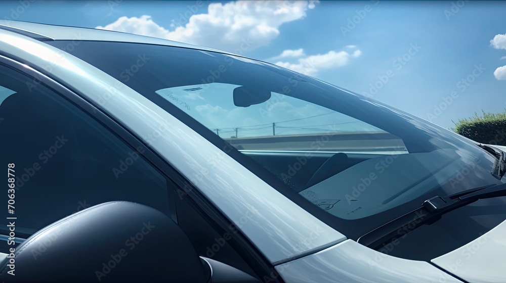 view of a car windshield view of a car windshield