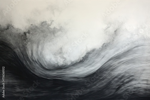 Abstract water ocean wave, ebony, ash, charcoal texture