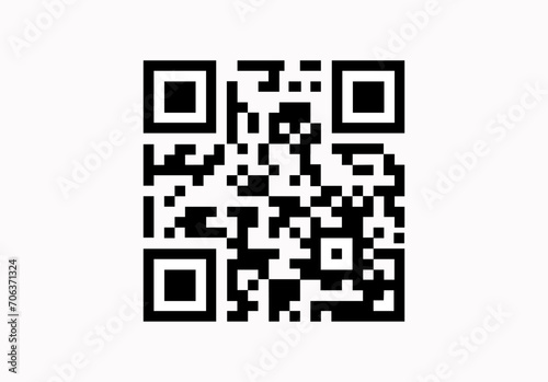 Sample qr code icon - Vector