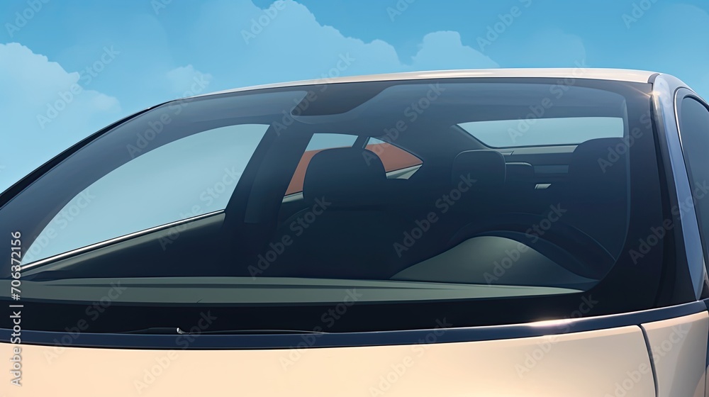 view of a car windshield view of a car windshield