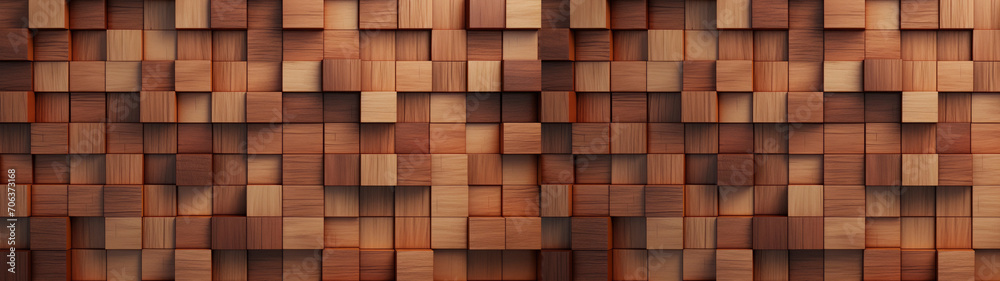 Abstract geometric brown 3d texture wall, with squares and cubes as background, textured wallpaper Abstract geometric brown 3d texture wall, with squares and cubes as background, textured wallpaper
