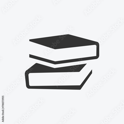 Education, book icon. Literature book vector. book stack flat style symbol. Simple icon for graphic, web, ui ux, mobile design