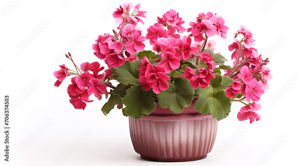 Fototapeta premium pink hydrangea in a pot
