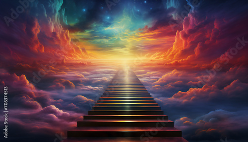 Recreation of infinite stairway to the kingdom of heaven photo