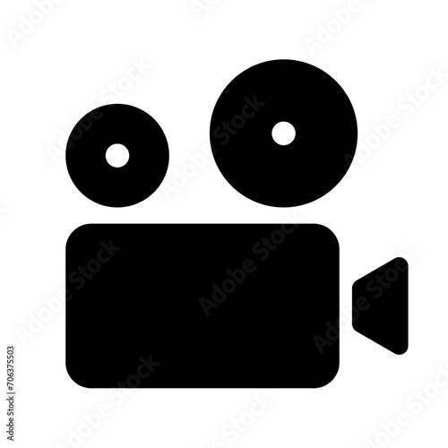 Movie camera line icon. Film, cinema, popcorn, theater, director, actor, screen, art, comedy, film. Vector icon for business and advertising