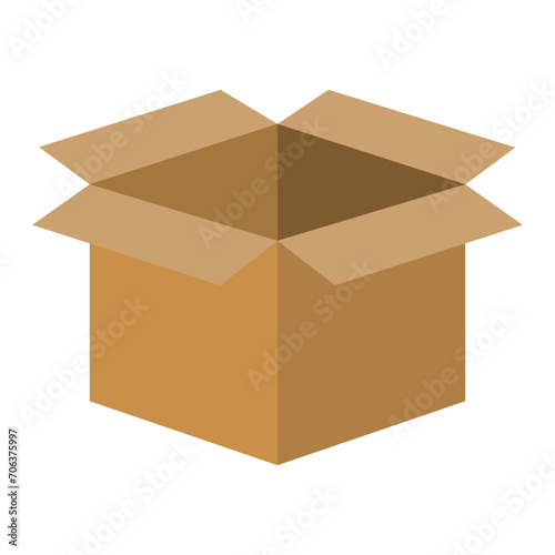 Open cardboard box line icon. Box, gift, packaging, parcel, moving, surprise, mail. Vector icon for business and advertising