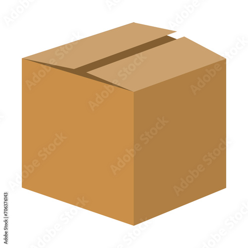 Pre-opened cardboard box line icon. Box, gift, packaging, parcel, moving, surprise, mail. Vector icon for business and advertising