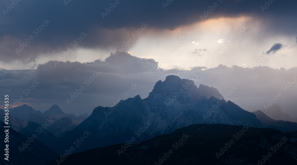 Breathtaking View of Dolomites mountain range - Italy Breathtaking View of Dolomites mountain range - Italy