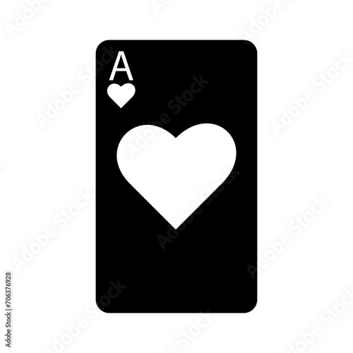 Ace of hearts line icon. Cards, game, excitement, bluff, money, joker, ace, casino, loss, winning, luck, dealer. Vector icon for business and advertising