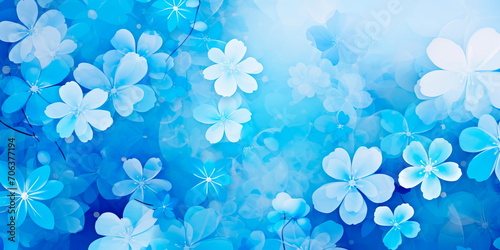 Seamless Abstract delicate floral background. Generative AI