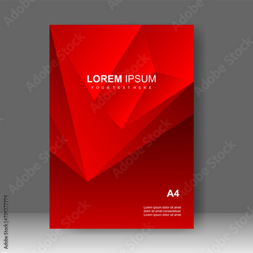 Book cover design modern technology style. Annual report. Brochure template, catalog. Simple Flyer promotion. magazine. Vector illustration