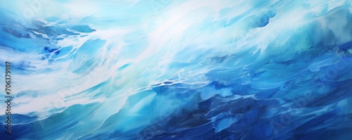 Abstract water ocean wave, sapphire, cobalt, azure texture © Celina