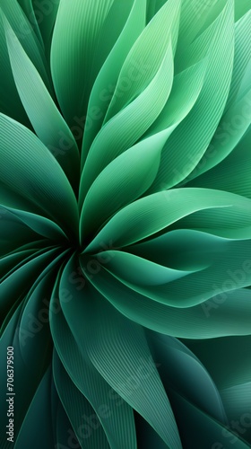 A mobile wallpaper showcasing the intricate details of green leaves in a mesmerizing close-up