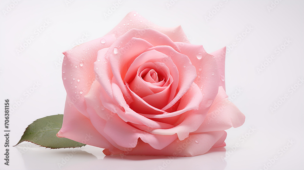 pink rose isolated on white pink rose isolated on white