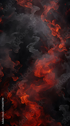 Atmospheric elements: a combination of smoke, fog, textures and backgrounds created by AI