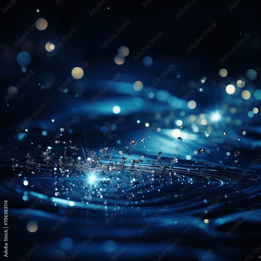 Blue and purple neon luxury background with shiny stars and waves lines and light effect with bokeh elements. Blue and purple neon luxury background with shiny stars and waves lines and light effect with bokeh elements.